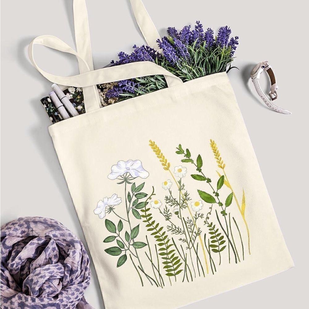 Printed canvas bag 